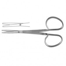 Ribbon Strabismus Scissor Straight - Flat Shanks , 10 cm - 4"